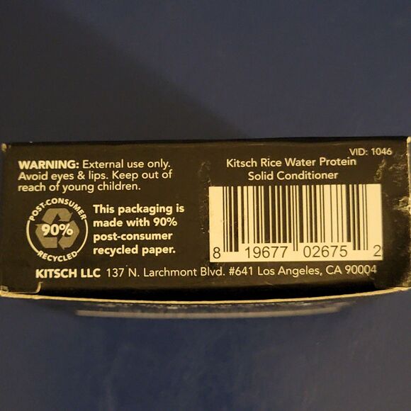 Kitsch Strengthening Solid Conditioner Bar • Rice Water Protein Vegan 2.7 Oz NEW - Picture 9 of 9